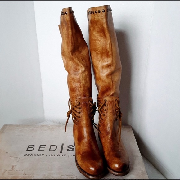 NWT Bed Stu Cobbler Loxley Leather Knee High Boots Size 6.5 - Picture 4 of 8